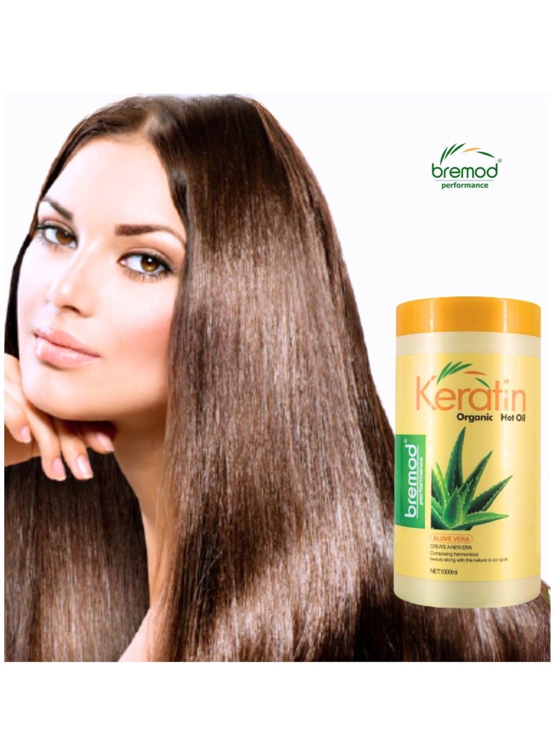 بريمود زيت الكيراتين العضوي الساخن عالي الأداء - الصبار 1000 مل - Image 2