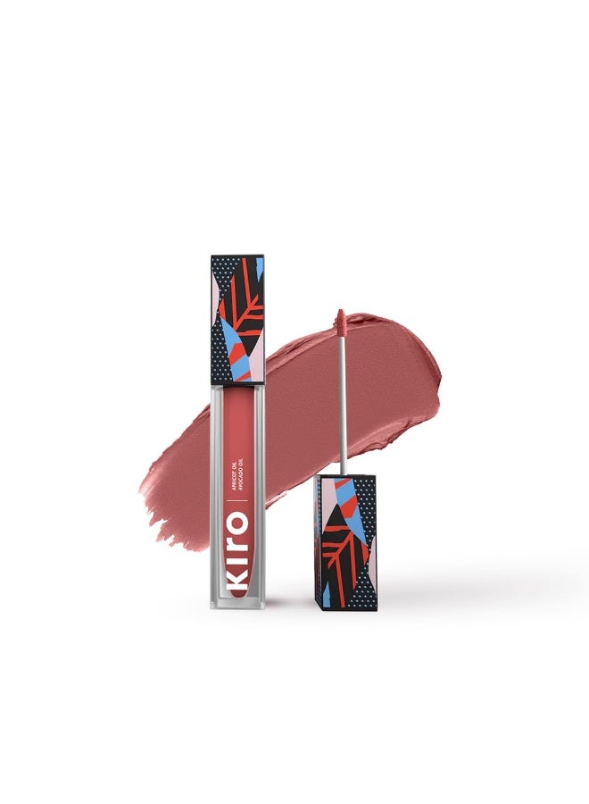 KIRO Airy Matte Liquid Lipstick, Venus Rose (Coral Pink), 5 ml, Transferproof, Liquid Lip Colour, Long Lasting, Vegan, No Parabens, Avocado Oil, Non Toxic Lipstick for Intense Colour - Image 1