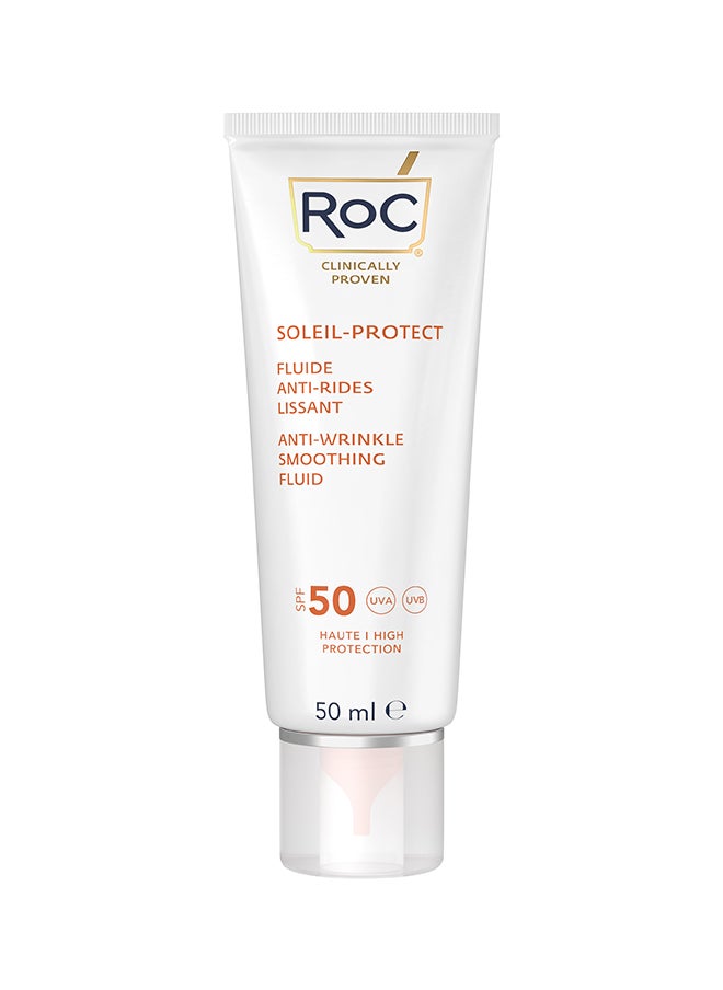 RoC - Soleil-Protect Anti-Wrinkle Smoothing Fluid Spf50+ 50Ml - Image 1