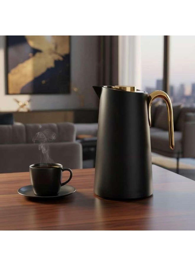 Pan Home زجاجة فراغ إنaya 1 لتر - أسود - Image 1