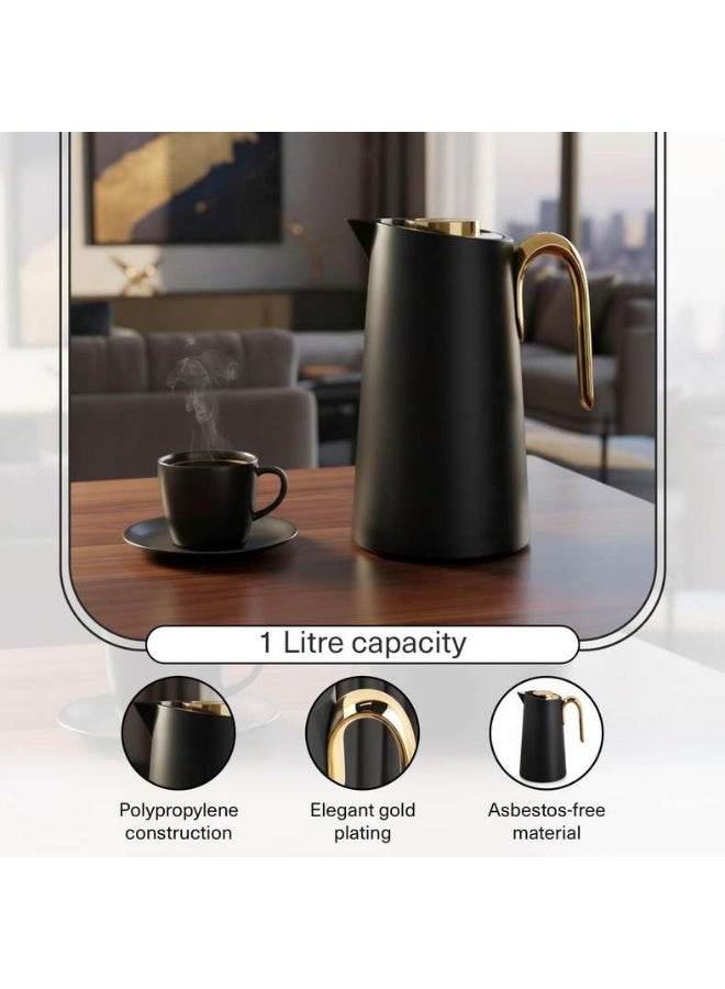 Pan Home زجاجة فراغ إنaya 1 لتر - أسود - Image 4