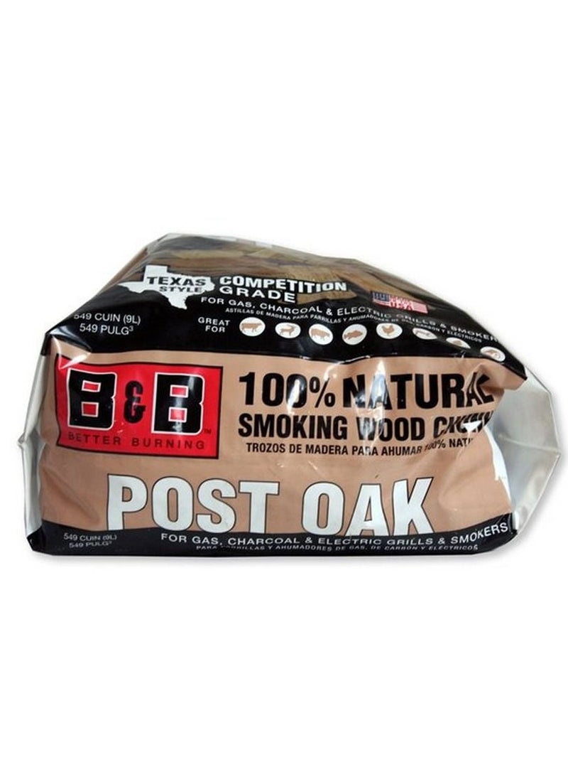 B&B - POST OAK WOOD CHUNKS 9L - Image 1