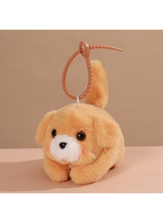 Le Jier With Keychain Bell Pull Rope Wagging Tail National Treasure Panda Doll Association Kitty Plush Toy Gift-Specifications:Little Cute Dog Yellow [with Tadpole Tie] - pzsku/ZD403B589543051F71CD3Z/45/1745486730/e182990b-a69e-4e14-9448-dafdc182811d