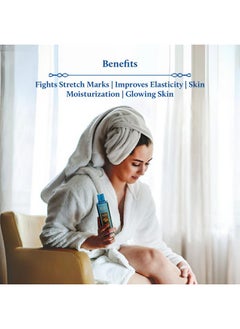 Blue Nectar Saffron & Almond Oil For Skin | Natural Stretch Mark Body Oil For Glowing Skin | Natural Skincare Oil For Pregnant Women & New Mothers (12 Herbs, 100Ml)  - Image 3