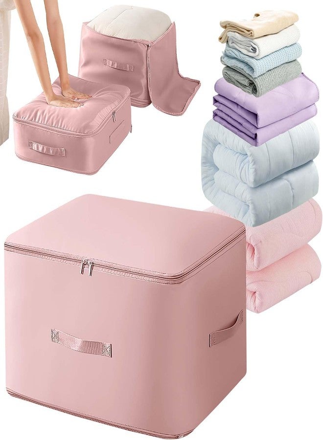 OXGO Ultra Space Saving Self Compression Organizer,Clothes Compression Bag,Compression Organizer for Blankets,Moving Organizer Bags for Comforters, Clothes, Blankets - Image 1