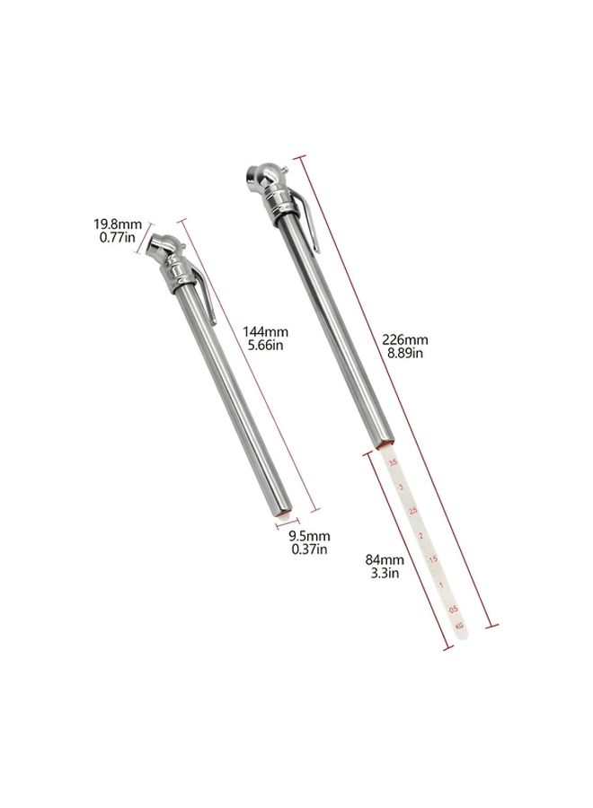 Silver Mini Digital Tire Pressure Gauge for Automobile and Motorcycle with 5 to 50 PSI Range - Image 3