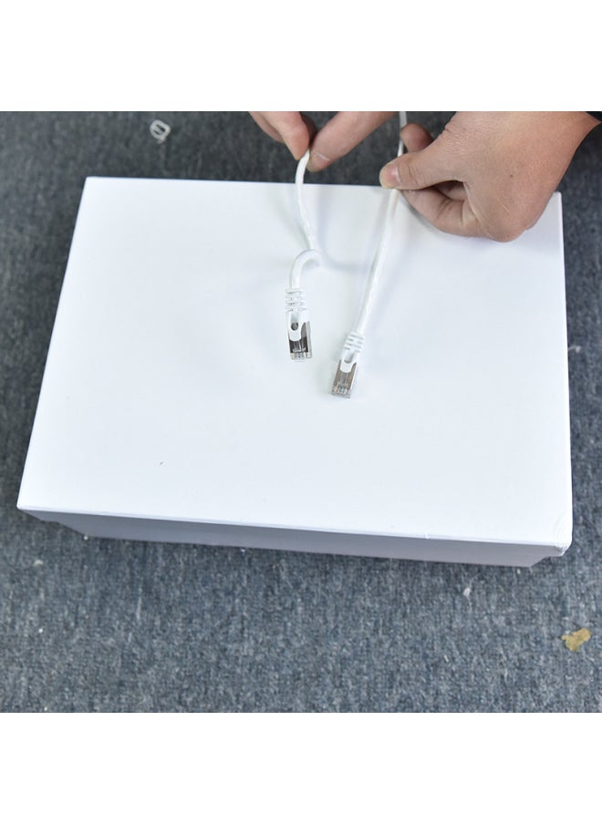 Generic CAT Category 6 High-speed Network Cable Category 6 Gigabit Finished Jumper Router Computer Plug-in Oxygen-free Copper Twisted Pair Wholesale-Color:six Types Of White-Line Length:80 M  - Image 3