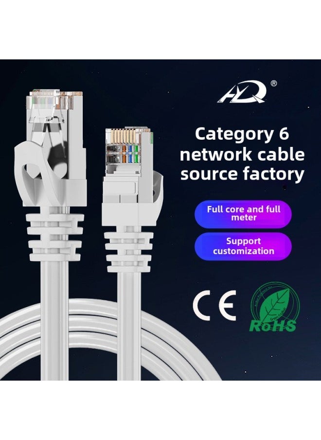 Generic CAT Category 6 High-speed Network Cable Category 6 Gigabit Finished Jumper Router Computer Plug-in Oxygen-free Copper Twisted Pair Wholesale-Color:six Types Of White-Line Length:80 M  - Image 2