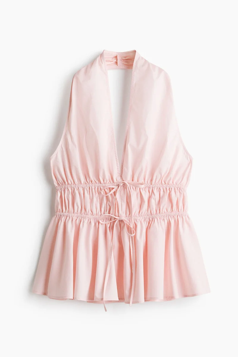 H&M Peplum halterneck top