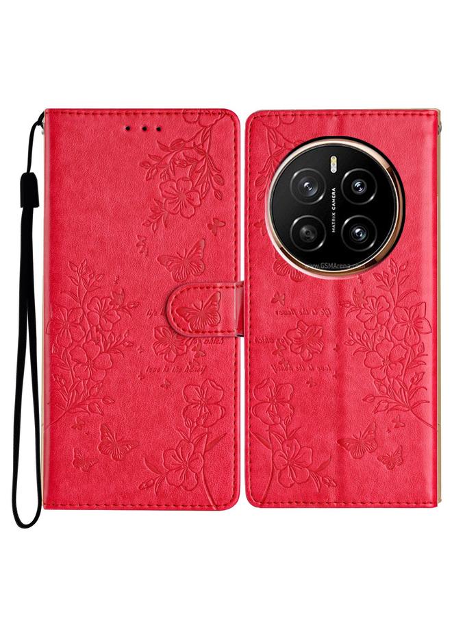 Zaboon Case For Honor Magic7 Pro Butterflies And Flowers Leather Phone Case - Image 1