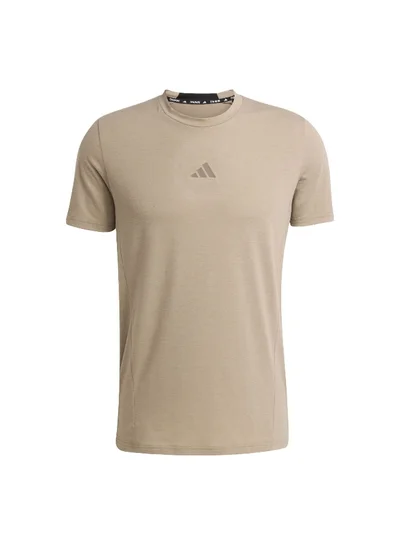 Adidas D4T Tee Brown Training T-Shirts For Men XS