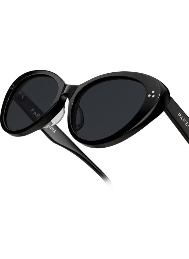 PARZIN Unisex Retro Personality Small Frame Cat Eye Sunglasses Uv Protection Driving Sunglasses 7779 - Image 2