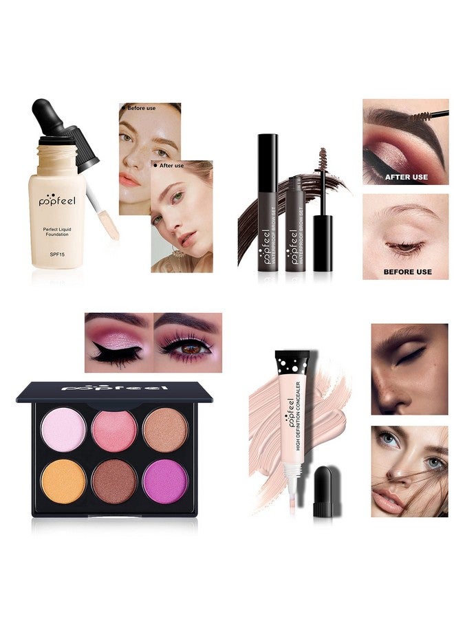 Creamoon All in One Makeup Kit for Women Full Kit,Multipurpose Kit,Cosmetic Starter Beauty Include Brush Set,Eyeshadow,Lip Gloss,Eyebrow Pencil,Mascara,Travel Carry Bag (KIT007), 29 Piece Set - Image 4