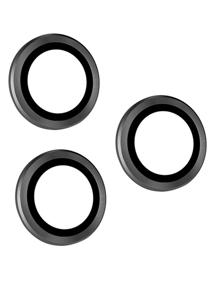 MOCOM Camera lens Protector Ring for iPhone 15 Pro Max / 15 Pro - Grey 