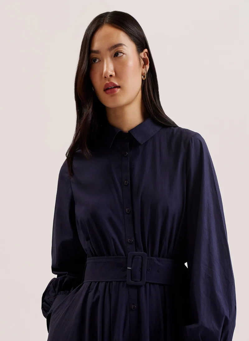 تيد بيكر Button Down Belt Detail Dress