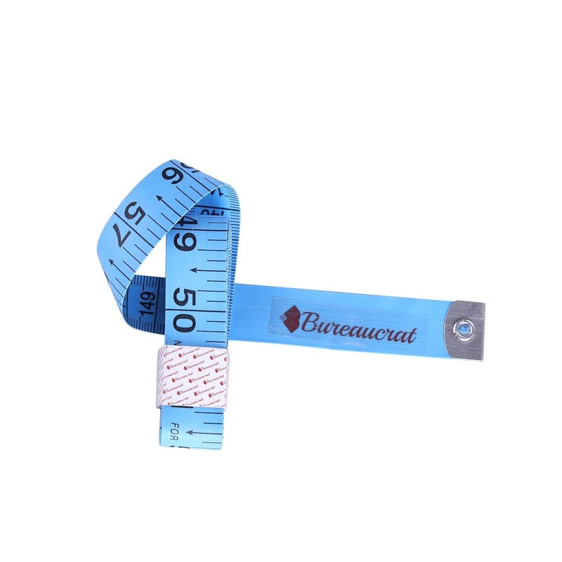 Bureaucrat Bureaucrat Measuring Tape Body Measurement Inch Tape 60 Inches150 CMs Double Side Rulers Fiberglass Flexible PortableSewing Dress Making Tailors TapeP3Pink BlueWhite  - Image 3