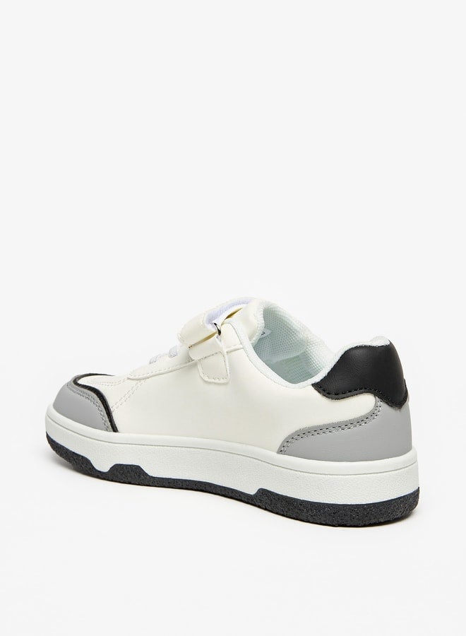 LBL by Shoexpress Colourblock Sneakers with Hook and Loop Closure  - Image 2