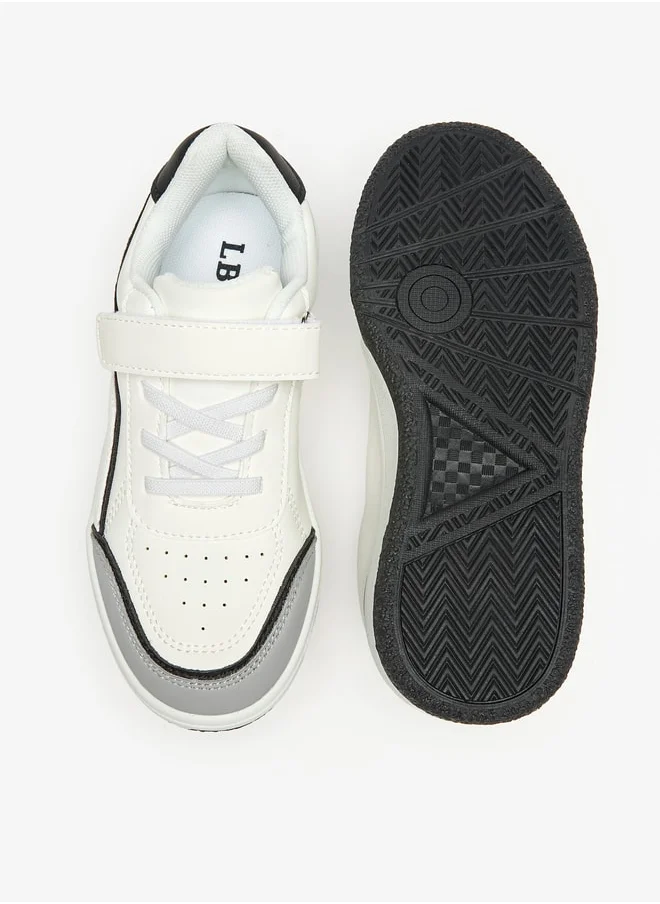 ال بي ال من شو اكسبرس Colourblock Sneakers with Hook and Loop Closure