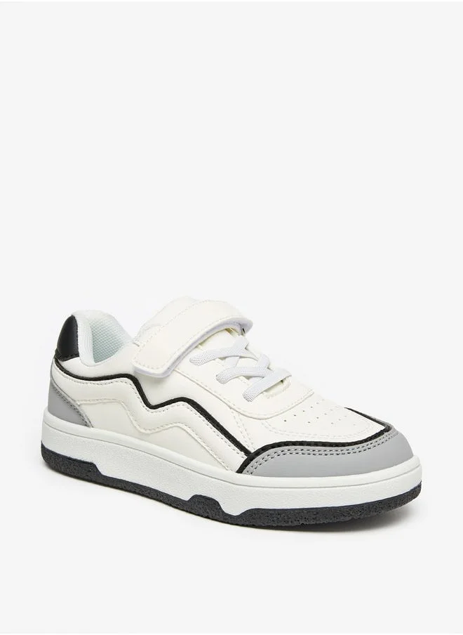 ال بي ال من شو اكسبرس Colourblock Sneakers with Hook and Loop Closure
