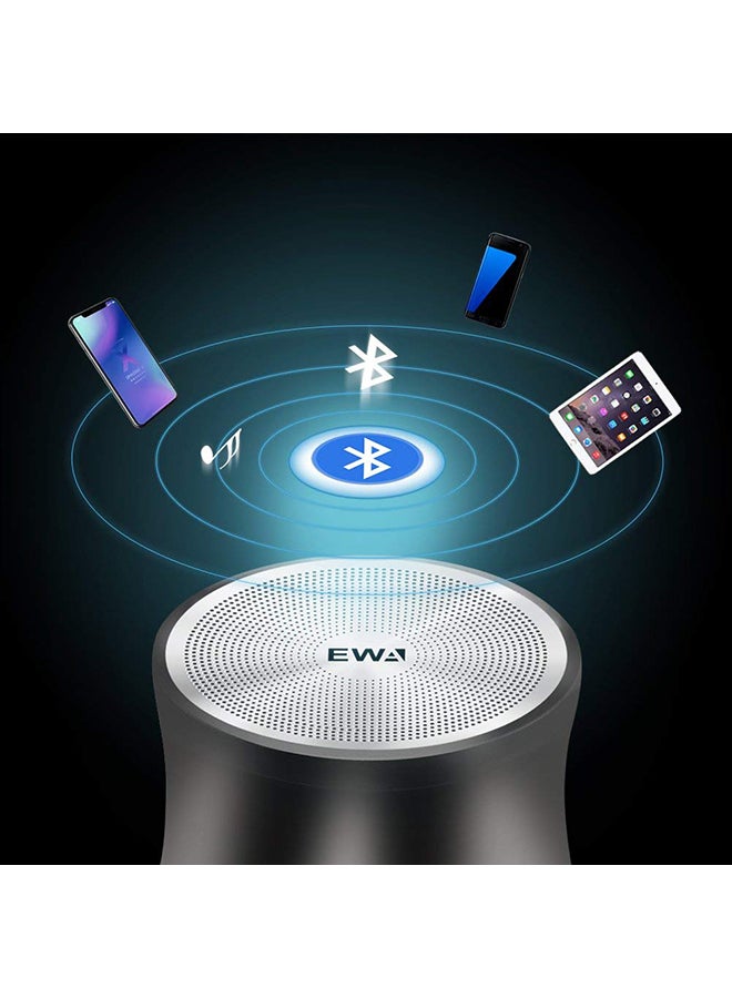 Mini Wireless Bluetooth Bass Speaker Grey - Image 5