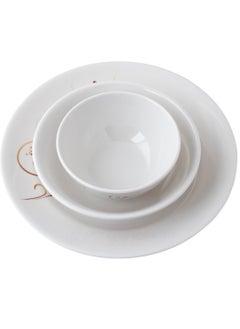 CC Bin Shihon 80 Piece Melamine Dinner Set Plain White Suitable for Everyday Use Microwave Safe and Dishwasher Safe  - Image 3