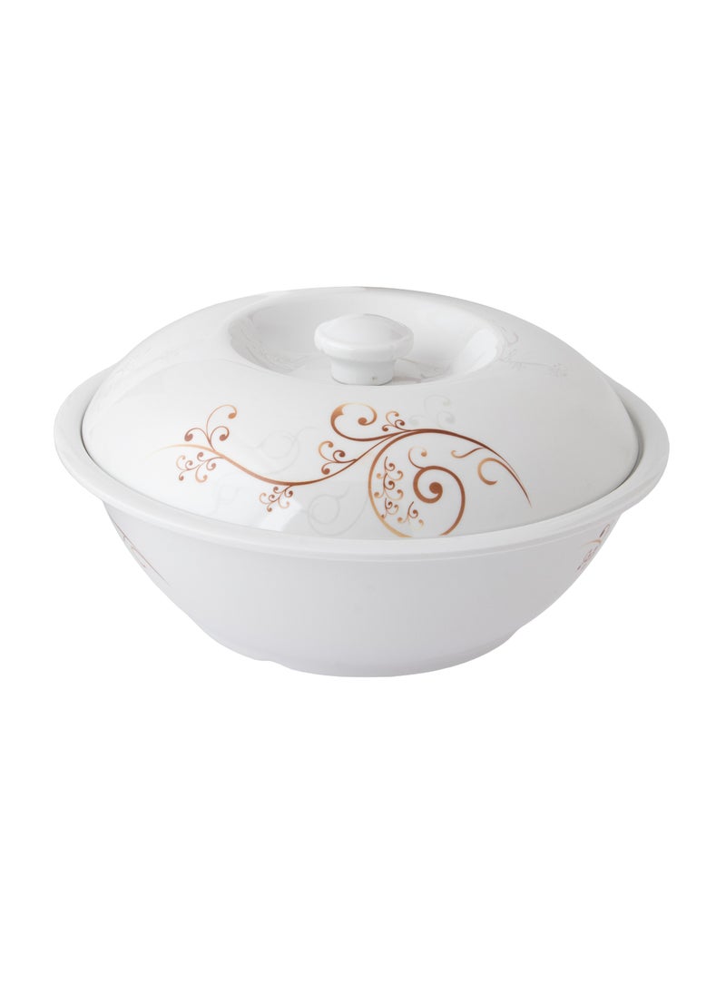 CC Bin Shihon 80 Piece Melamine Dinner Set Plain White Suitable for Everyday Use Microwave Safe and Dishwasher Safe  - Image 4