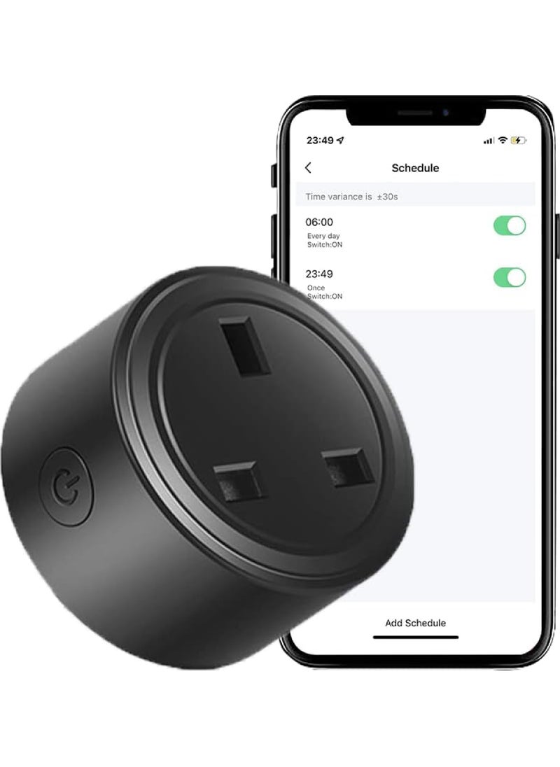 Rock Pow - 20A Tuya Smart Plug WIFI Wireless Socket Timing Schedule Power Monitoring Overload Protection Smart Life App Remote Control Works with Alexa and Google Home - Image 1