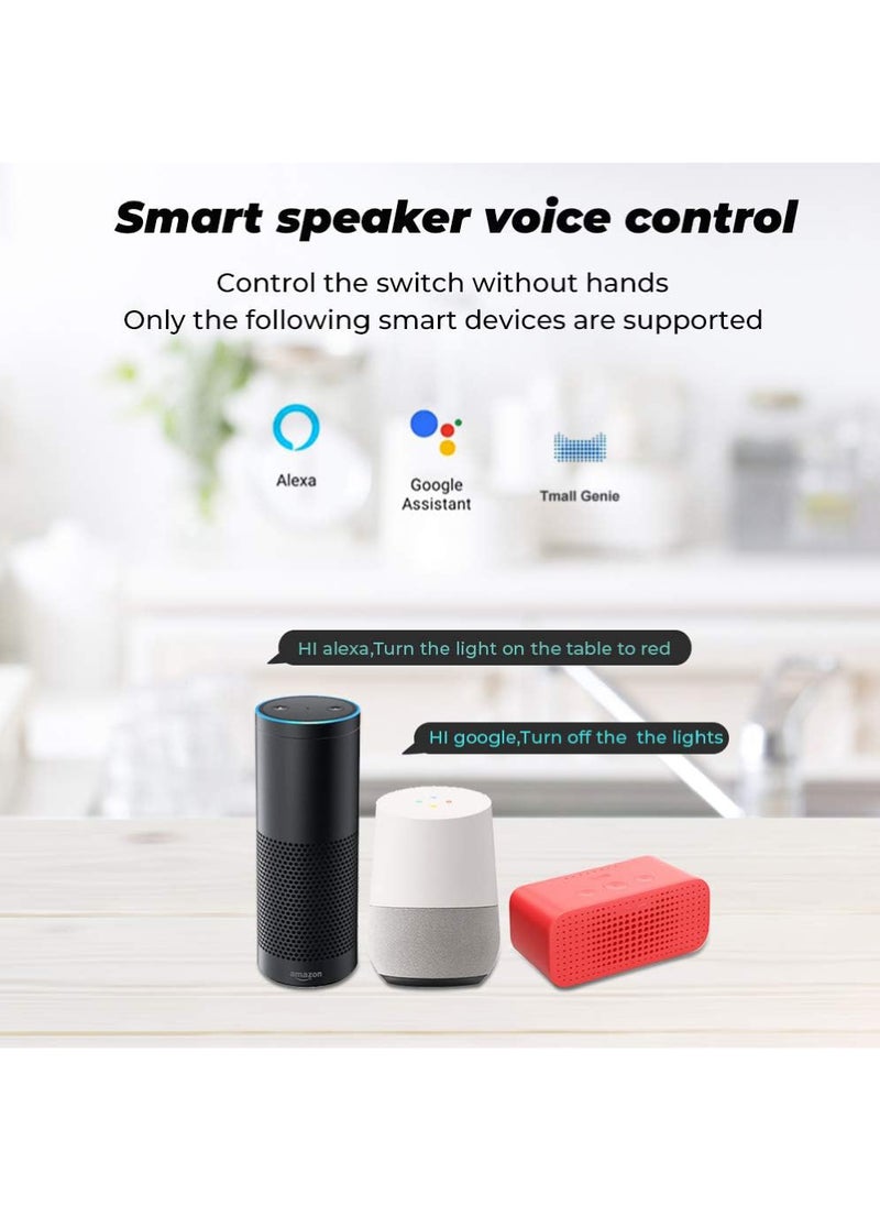 Rock Pow - 20A Tuya Smart Plug WIFI Wireless Socket Timing Schedule Power Monitoring Overload Protection Smart Life App Remote Control Works with Alexa and Google Home - Image 1