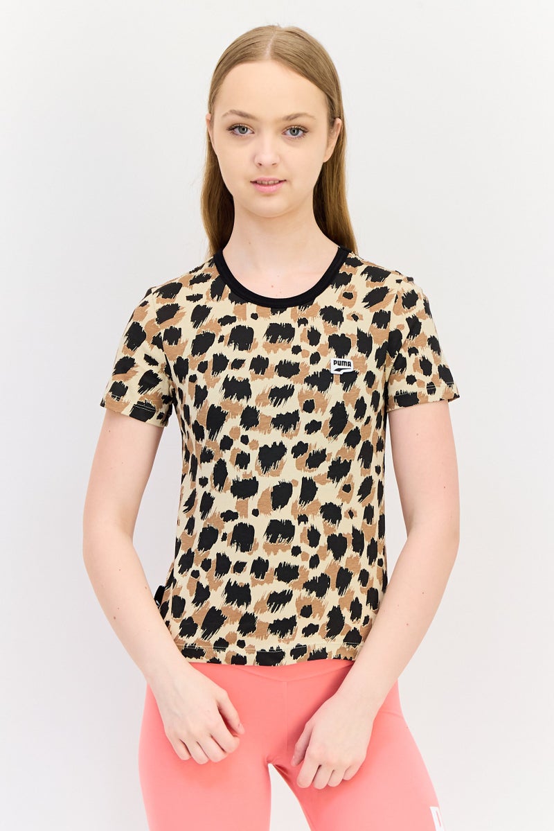 PUMA Women Slim Fit Short Sleeve Outdoor T-Shirt, Multicolor - Image 1