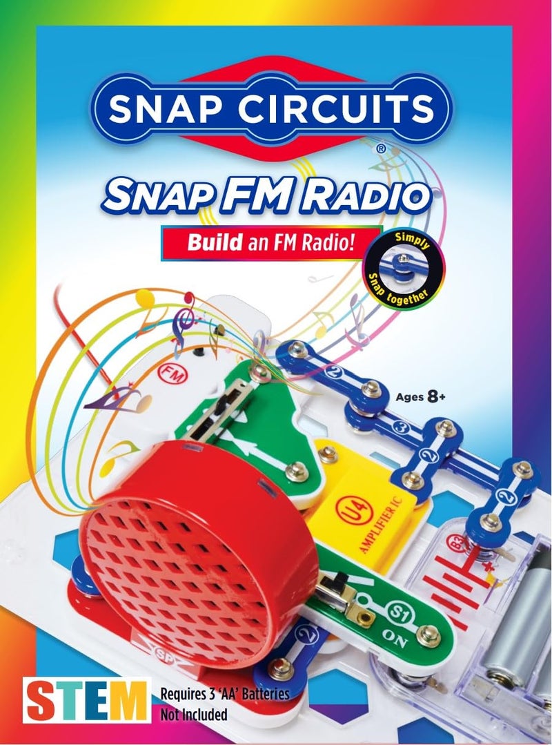 Snap Circuits Elenco STEM Toy Radio KIT | for Kids 8+ yrs | Electronics KIT | Science KIT for Kids | DIY STEM KIT | SNAP Circuits STEM - Image 1
