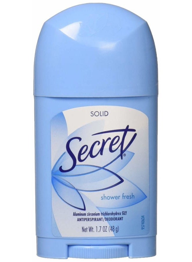 Secret Solid Antiperspirant and Deodorant Shower, Fresh Scent, 1.7 Ounce - Image 1