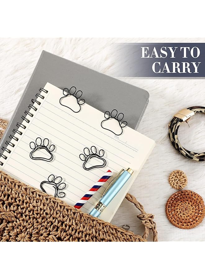 إيروريكس مشبك ورق على شكل مخلب كلب للمكتب واللوازم المدرسية، هدية مثالية لمحبي الحيوانات وعلامات مرجعية باللون الأسود - Image 2