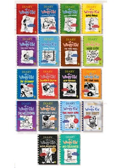 Diary of a Wimpy Kid 1-18 Books Complete wimpy Series Collection, 18 Books Paperback Edition