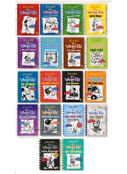 Diary of a Wimpy Kid 1-18 Books Complete wimpy Series Collection, 18 Books Paperback Edition