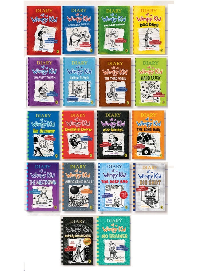 null - Diary of a Wimpy Kid 1-18 Books Complete wimpy Series Collection, 18 Books Paperback Edition - Image 1