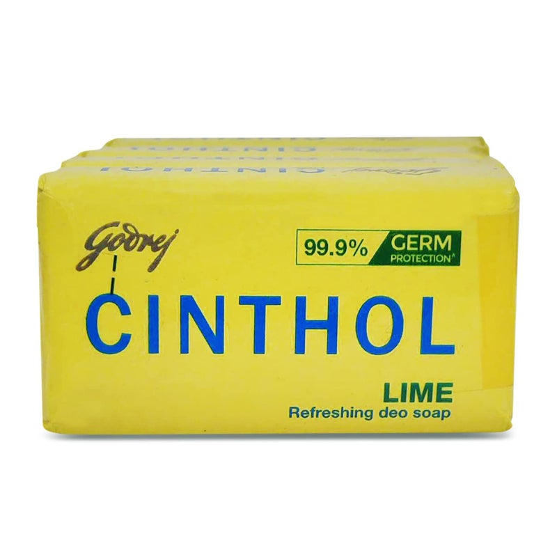 Cinthol صابون ديو سينثول ليمون المنعش من جودريج 100 جرام عبوة من 4 - Image 1