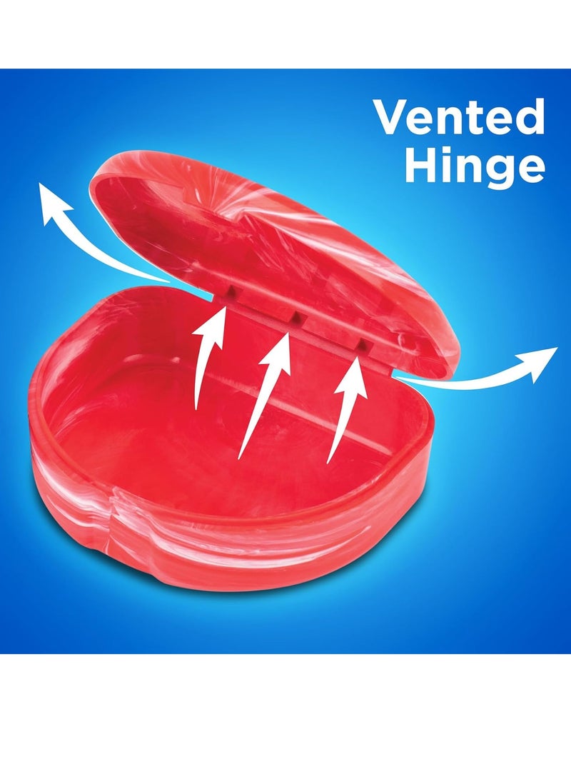 Practicon Practicon Marble Retainer Cases, Orthodontic Aligner Case, Mouth Guard Holder (3 Pack) (Assorted)  - Image 4