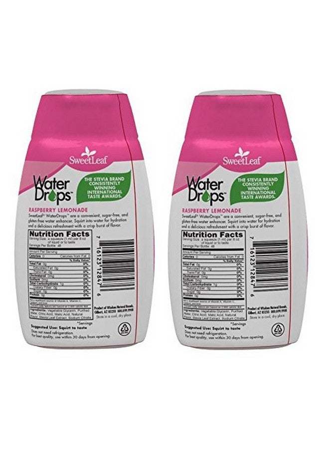 SweetLeaf Water Drops, Raspberry Lemonade - Sugar-Free Water Enhancer Drops, Stevia & Monk Fruit Sweetener Water Flavoring, 1.62 Fl Oz (Pack of 2) - Image 3