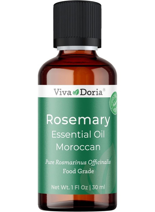 Viva Doria 100% Pure Moroccan Rosemary Essential Oil, Undiluted, Food Grade, 30 mL (1 Fluid Ounce) - Image 1