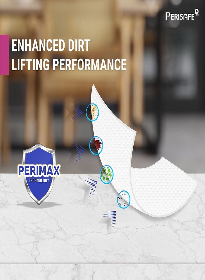 PERISAFE Kitchen Cleaning Wipes - Pack of 80 Wipes | Enhanced Dirt Lifting Performance | Powerful Formula with Perimax Technology | Large & Thick Wipes | Kills 99.9% of Germs - Image 2