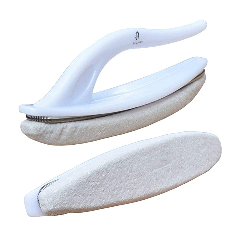 beUakso 2 Pcs Premium Upgrade Chamois Nail Buffer for Nail Wax Cream beUakso Nail Buffer Chamois