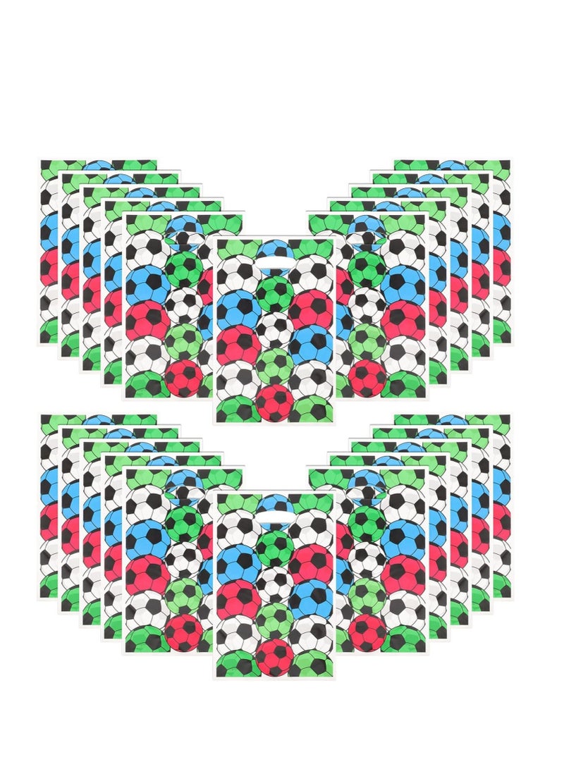 Excefore 50pcs Tote Bags Gift Bags Soccer Sport Party Favors Biscuits Pouch Presents Bag Gift Wrapping Bags Bouquet Bags Candy Bag Birthday Party Supplies Baseball Decorate Love Sports Ball - Image 1