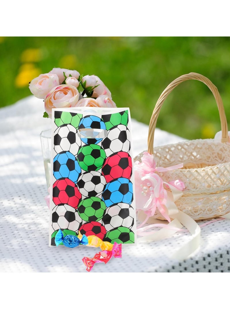 Excefore 50pcs Tote Bags Gift Bags Soccer Sport Party Favors Biscuits Pouch Presents Bag Gift Wrapping Bags Bouquet Bags Candy Bag Birthday Party Supplies Baseball Decorate Love Sports Ball - Image 2