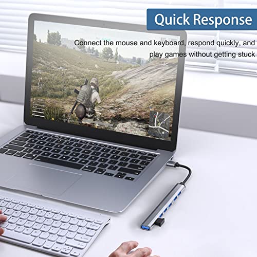 vienon USB Hub 3.0 with 7 Ports, VIENON Aluminium USB 3.0 Hub USB Splitter Extender for for Laptop, PC, MacBook, Mac Pro, Mac Mini, iMac, Surface Pro and More - Image 4