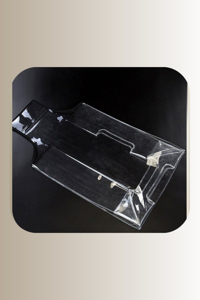 مجموعة غطاء الأمتعة الشفافة (20 + 24 + 28 بوصة) | مقاومة للماء / مقاومة للغبار / مقاومة للخدش  0.3 مم سميكة PVC  تتضمن علامة الأمتعة الخضراء المجانية - Image 4