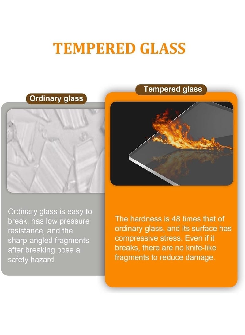 WALALLA Nesting Coffee Table Set of 2,Stylish Center Table for Living Room Set,Modern Coffee Table with Tempered Glass Top, Thickened Metal Legs for Home Living Room Office Easy to Assemble 70+50cm - Image 5