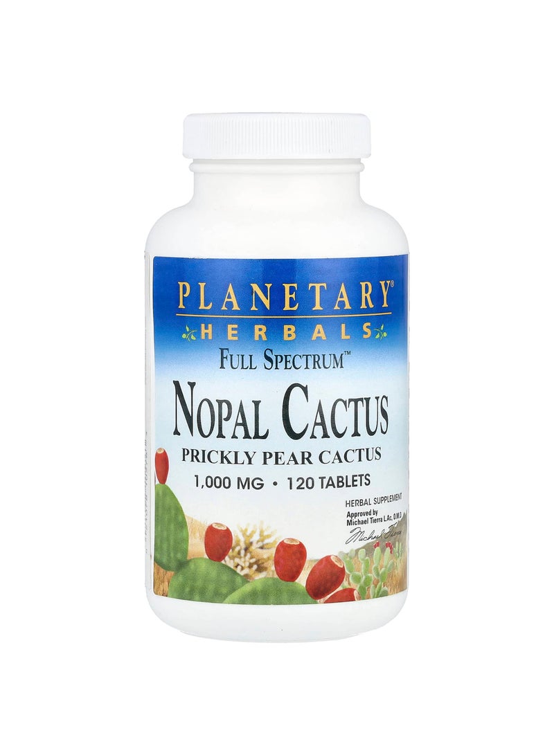 Full Spectrum, Nopal Cactus, 120 Tablets