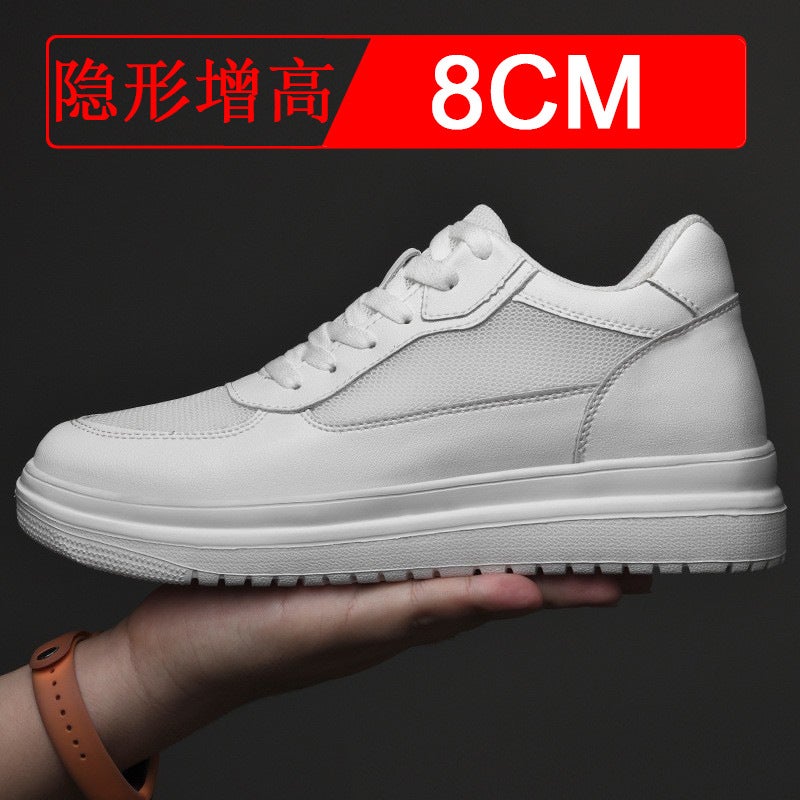 New invisible inner heightening men''s shoes 10CM breathable casual sneaker heightening shoes 8 small white tide shoes platform shoes 6 - Image 1