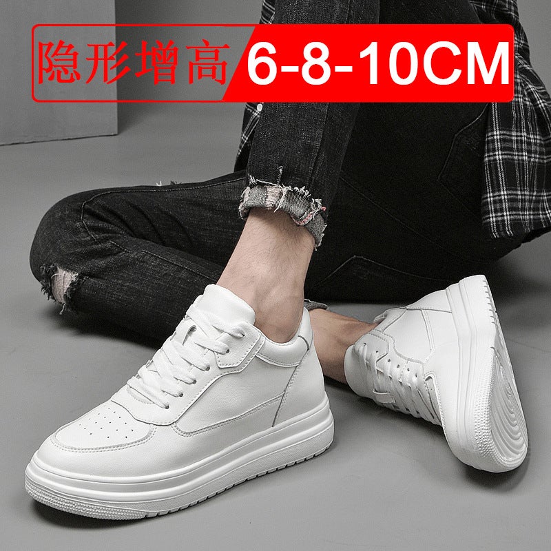 New invisible inner heightening men''s shoes 10CM breathable casual sneaker heightening shoes 8 small white tide shoes platform shoes 6 - Image 2