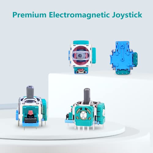 AOLION Joysticks Replacement for PS5 Controller, AOLION 3D Joystick Module Parts Compatible with Playstation 5 DualSense 51 PCS Controller parts 4 Joystick, Thumbstick, 10 Protective Ring and More,blue - Image 2